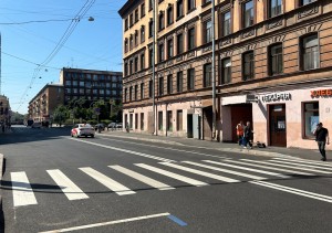 В Санкт-Петербурге отремонтировали участок Боровой улицы